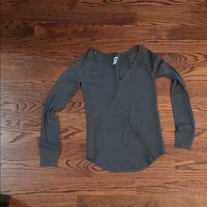 Victoria’s Secret pink V-neck thermal longsleeve